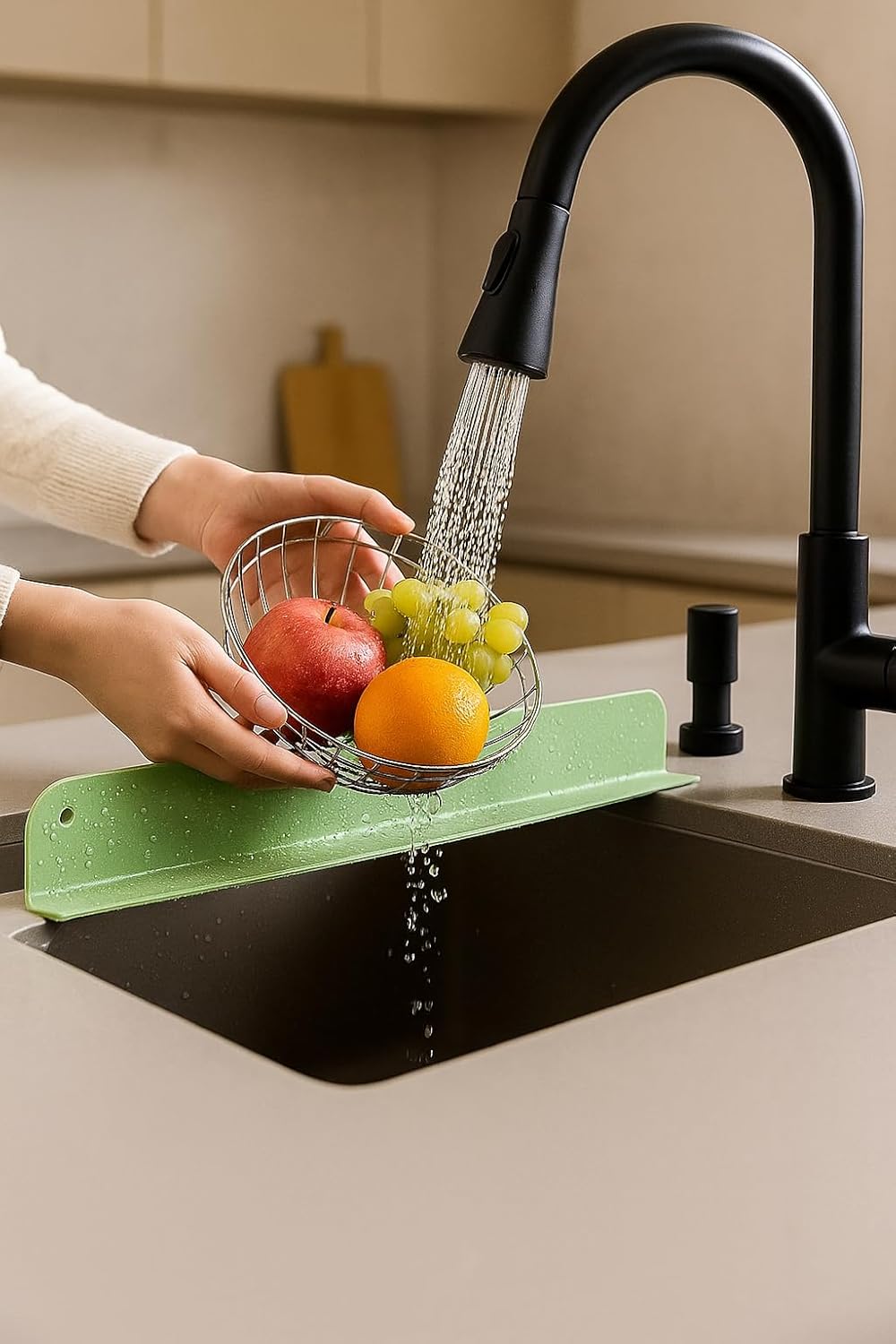 Silicone Sink Splash Guard Pro for Kitchen & Bathroom