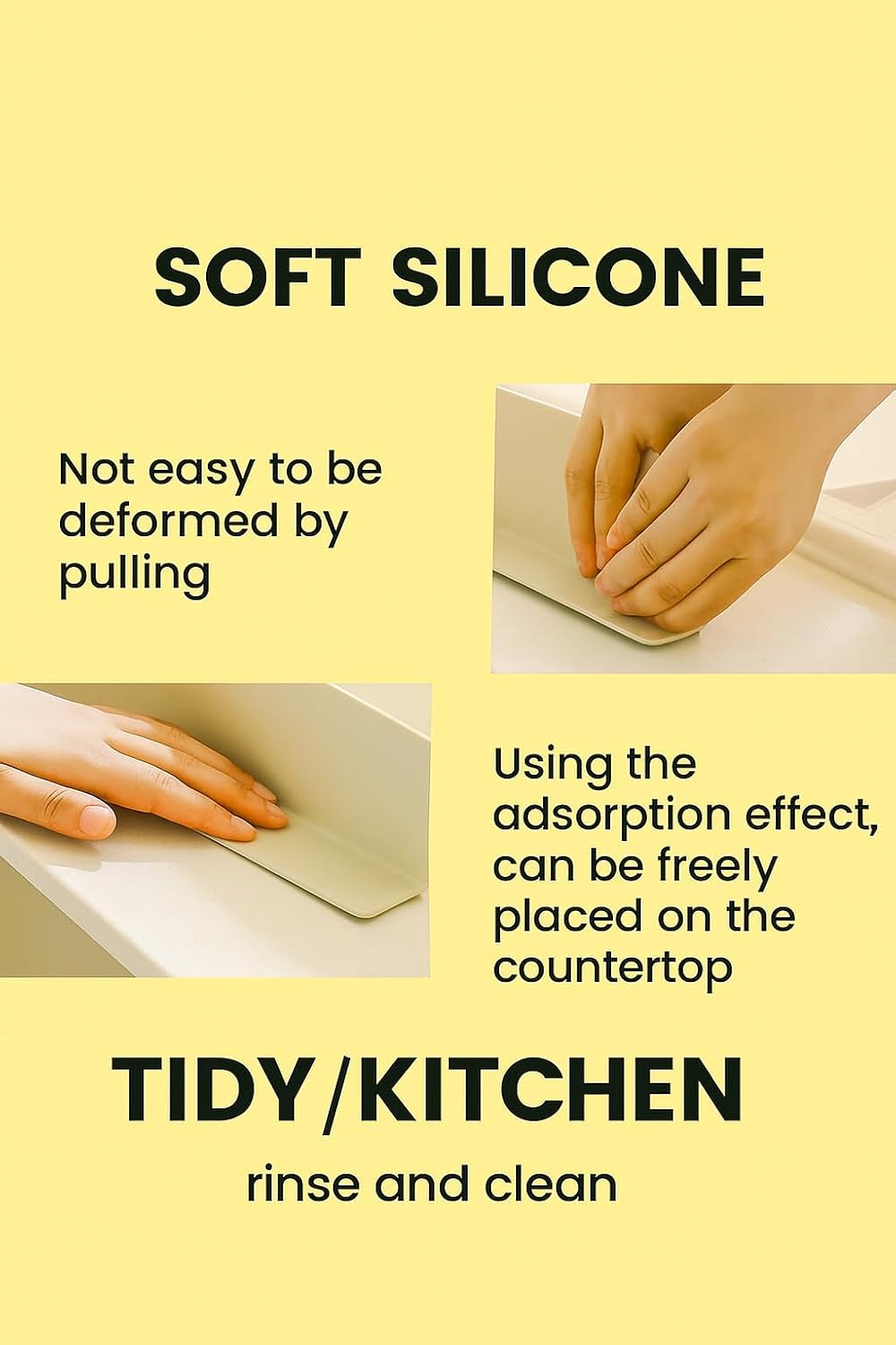 Silicone Sink Splash Guard Pro for Kitchen & Bathroom
