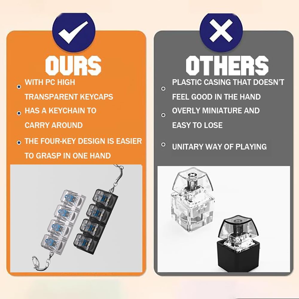 Keyboard Fidget Keychain