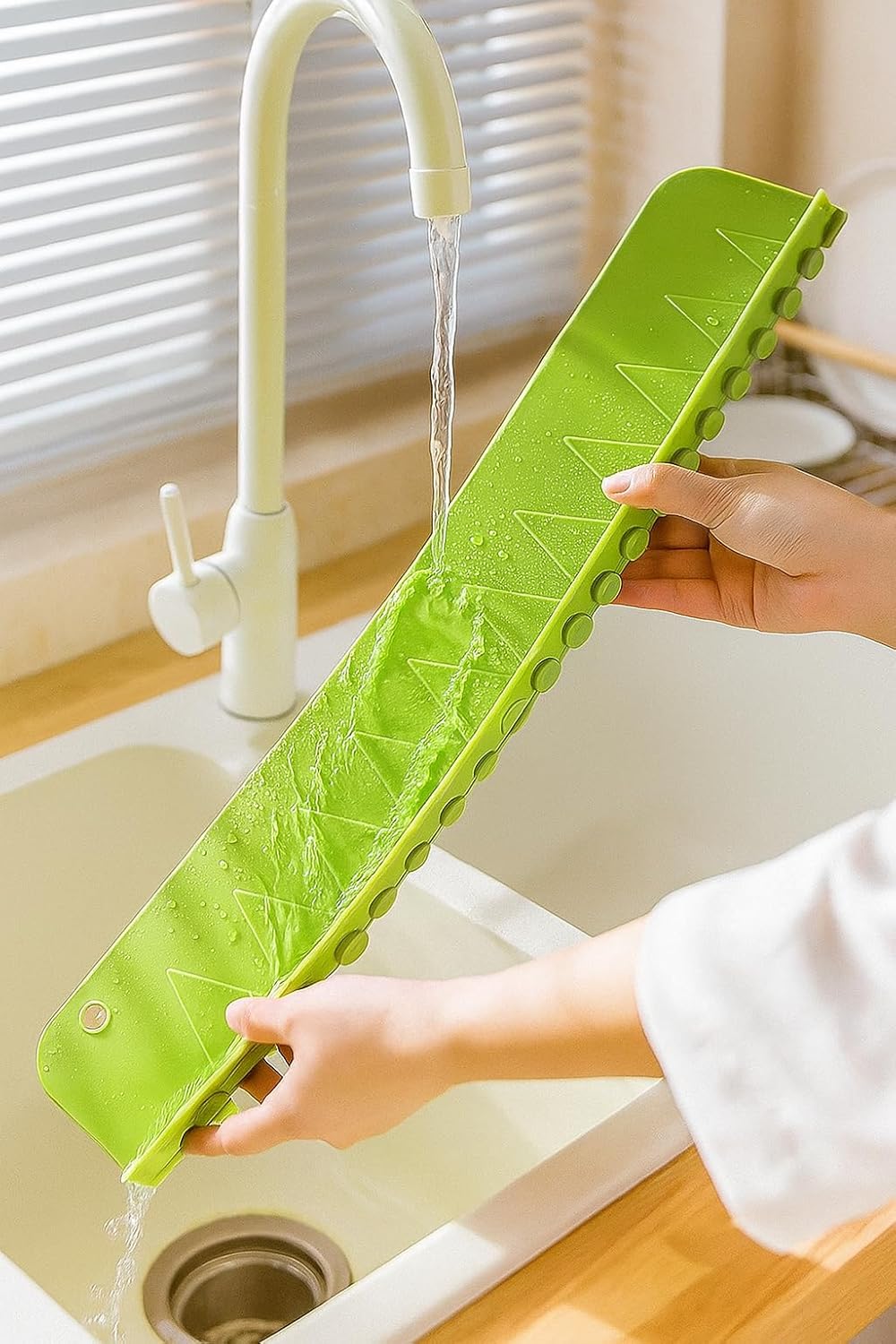 Silicone Sink Splash Guard Pro for Kitchen & Bathroom